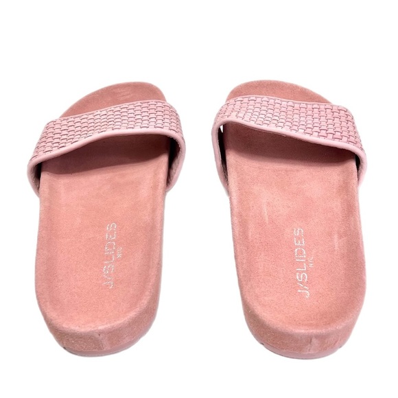 J/Slides NYC Light Pink Naomi Nubuck Slide Sandal Women's Size 10 - Picture 4 of 5